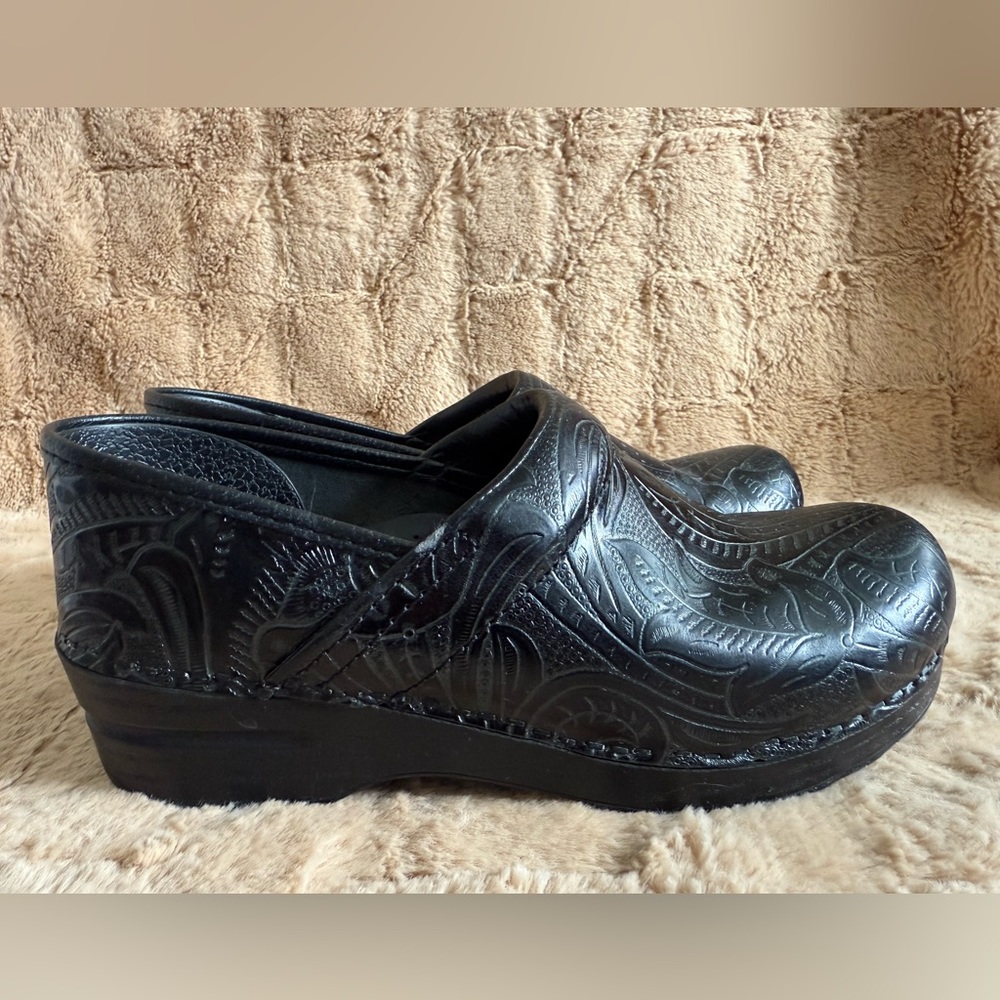 Dansko Classic Professional Embossed Leather Clogs 38